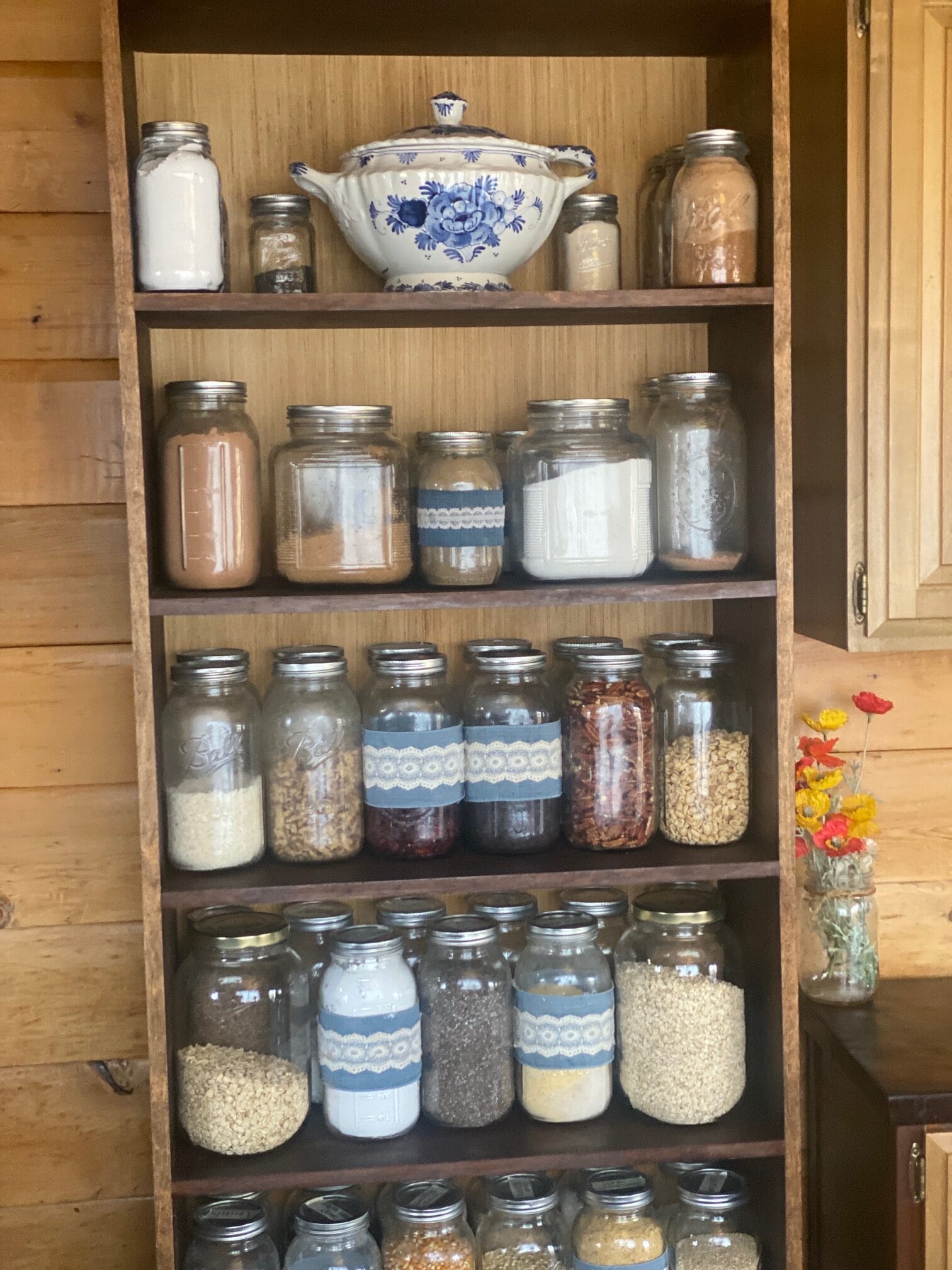 Food is Beautiful with a Bookshelf Pantry